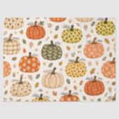 Boho Herfst Pompoen Tissuepapier (Voorkant)