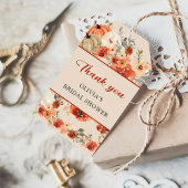 Boho Herfst pompoen Vrijgezellenfeest gunst dank u Cadeaulabel