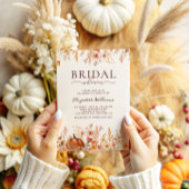 Boho Herfst pompoen Vrijgezellenfeest Kaart