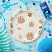 Boho Herfst Pompoen Vrijgezellenfeest Papier Borde Papieren Bordje (Feest)