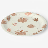 Boho Herfst Pompoen Vrijgezellenfeest Papier Borde Papieren Bordje (Gekanteld)