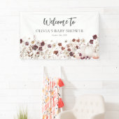 Boho-herfst-pompoen-wildebloem-babyshower Spandoek (Insitu)