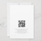Boho Herfst Pompoenen Pampas QR Code Bruiloft Save The Date (Achterkant)
