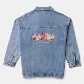 Boho Herfst pompoenen tekst denim jas Denim Jacket (Achterkant)