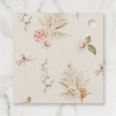 Boho herfst pumpkin bedankt je label (Achterkant)