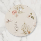 Boho herfst pumpkin bedankt je label (Achterkant)