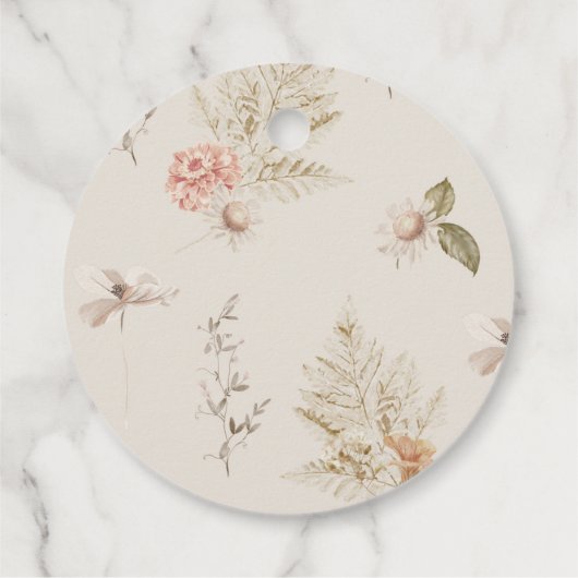 Boho herfst pumpkin bedankt je label (Achterkant)