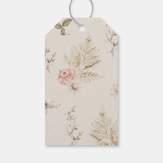 Boho herfst pumpkin bedankt je label cadeaulabel (Achterkant)