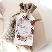 Boho herfst pumpkin bedankt je label cadeaulabel