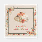 Boho-herfst Pumpkin Bruiloftsfeest Servet (Voorkant)