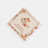 Boho-herfst Pumpkin Bruiloftsfeest Servet (Hoek)