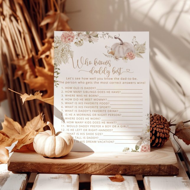 Boho herfst pumpkin die het beste pappa-spel kent (Creator heeft geüpload)