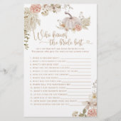 Boho herfst pumpkin die het beste spel kent (Voorkant)