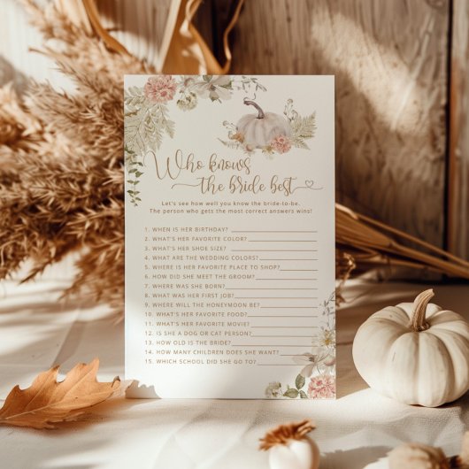 Boho herfst pumpkin die het beste spel kent