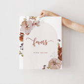 Boho herfst pumpkin Favors Neem Poster