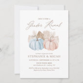 Boho Herfst Pumpkin Geslacht Reveal Kaart (Voorkant)