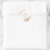 Boho Herfst Pumpkin Hartelijk dank voor de positie Ronde Sticker (Tas)