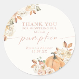 Boho Herfst Pumpkin Hartelijk dank voor de positie Ronde Sticker