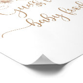 Boho Herfst pumpkin raadt het baby Poster aan (Hoek)