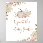 Boho Herfst pumpkin raadt het baby Poster aan (Voorkant)