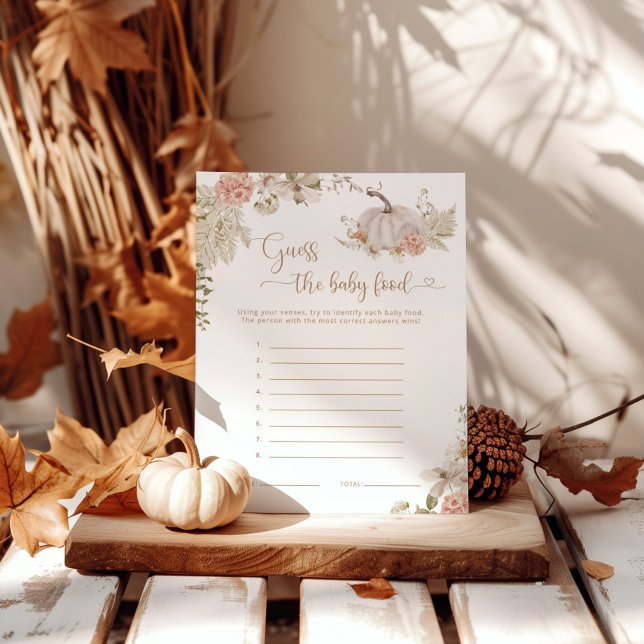 Boho Herfst pumpkin raadt het baby-voedselspel aan (Creator heeft geüpload)