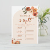 Boho Herfst Raad de juiste prijs Vrijgezellenfeest Kaart (Staand voorkant)