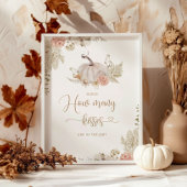 Boho Herfst raden hoeveel kussen in de pot Poster