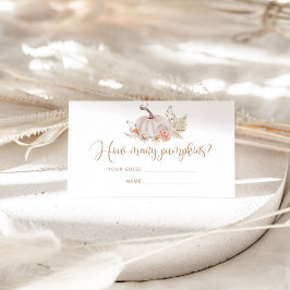 Boho herfst raden hoeveel pompoenen informatiekaartje