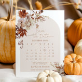 Boho Herfst Rustic Bewaar de datum Kaart