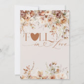 Boho Herfst rustiek chic Vrijgezellenfeest Kaart (Achterkant)