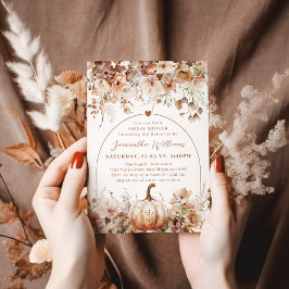 Boho Herfst rustiek Wildflower Vrijgezellenfeest Kaart