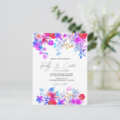 Boho herfst rustieke bloemen alles in één briefkaart (Staand voorkant)