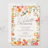 Boho herfst rustieke hand geschilderd vrijgezellen kaart (Voorkant)