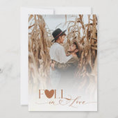 Boho Herfst rustieke Wildflower Foto Vrijgezellenf Kaart (Achterkant)