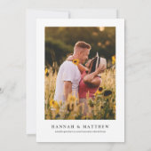 Boho-herfst Save the Date, Foto Save the Date Kaart (Achterkant)