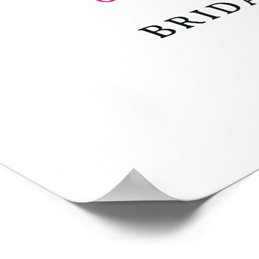 Boho herfst sinaasappel bloemige waterverf bruids  poster (Hoek)