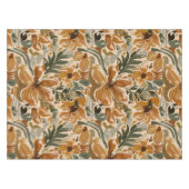 Boho Herfst Terracotta Bloemen Thanksgiving Herfst Tafelkleed (Voorkant (Horizontaal))