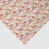 Boho herfst terracotta blush bordeaux 30ste verjaa tissuepapier (Detail)