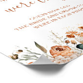 Boho herfst Terracotta Herfst Vrijgezellenfeest sp Poster (Hoek)