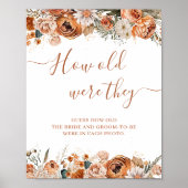 Boho herfst Terracotta Herfst Vrijgezellenfeest sp Poster (Voorkant)