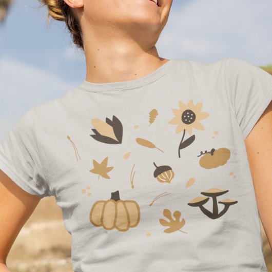 Boho Herfst-thema Tri-Blend Shirt