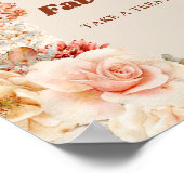 Boho herfst tuin specerijen sinaasappel beige roes poster (Hoek)