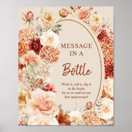 Boho herfst tuin specerijen sinaasappel beige roes poster