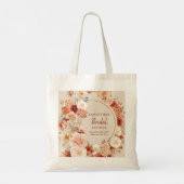 Boho herfst tuin specerijen sinaasappel beige roes tote bag (Achterkant)