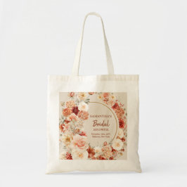 Boho herfst tuin specerijen sinaasappel beige roes tote bag