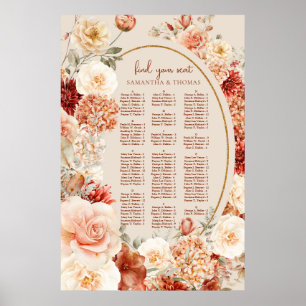 Boho herfst tuin specerijen sinaasappel roest Alfa Poster