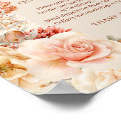 Boho herfst tuin specerijen sinaasappel Zet er een Poster (Hoek)