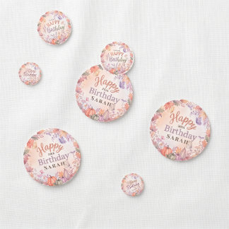 Boho Herfst Verjaardag Pompoen Custom Tafel Confet Confetti