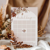 Boho herfst vrijgezellenfeest bingo game