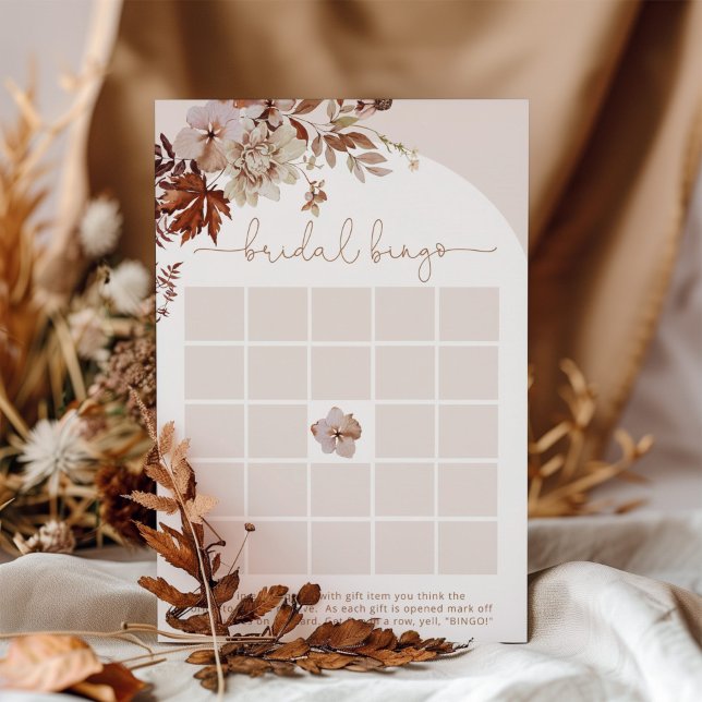 Boho herfst vrijgezellenfeest bingo game (Creator heeft geüpload)